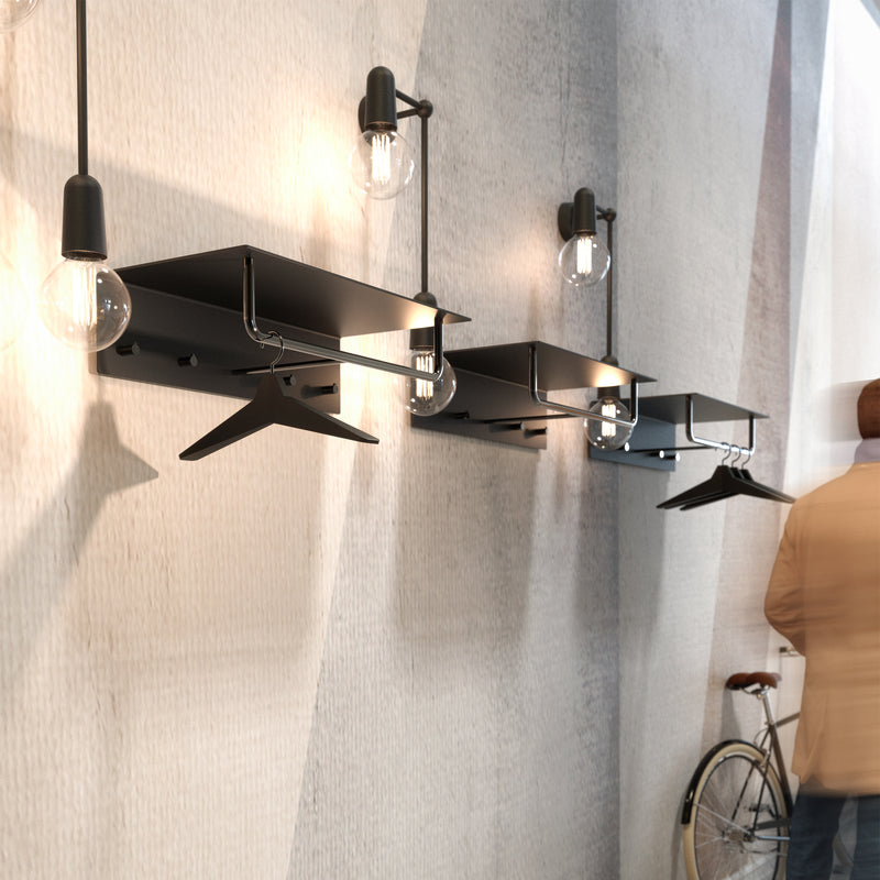 Frost - Unu Wandgarderobe mit Haken und Stange