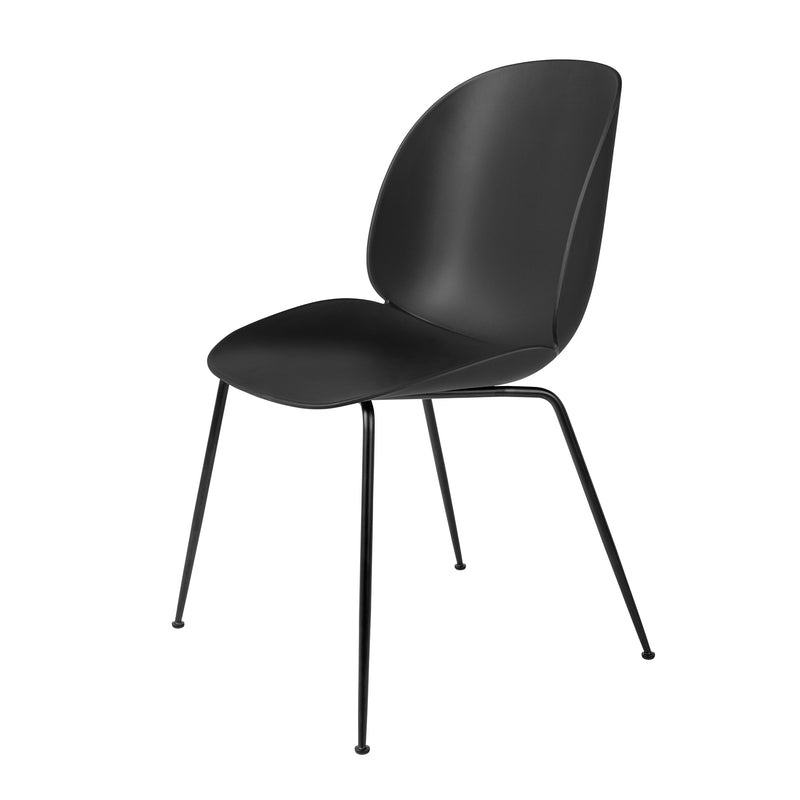Gubi - Beetle Stuhl (Metall) | schwarz / mattschwarz