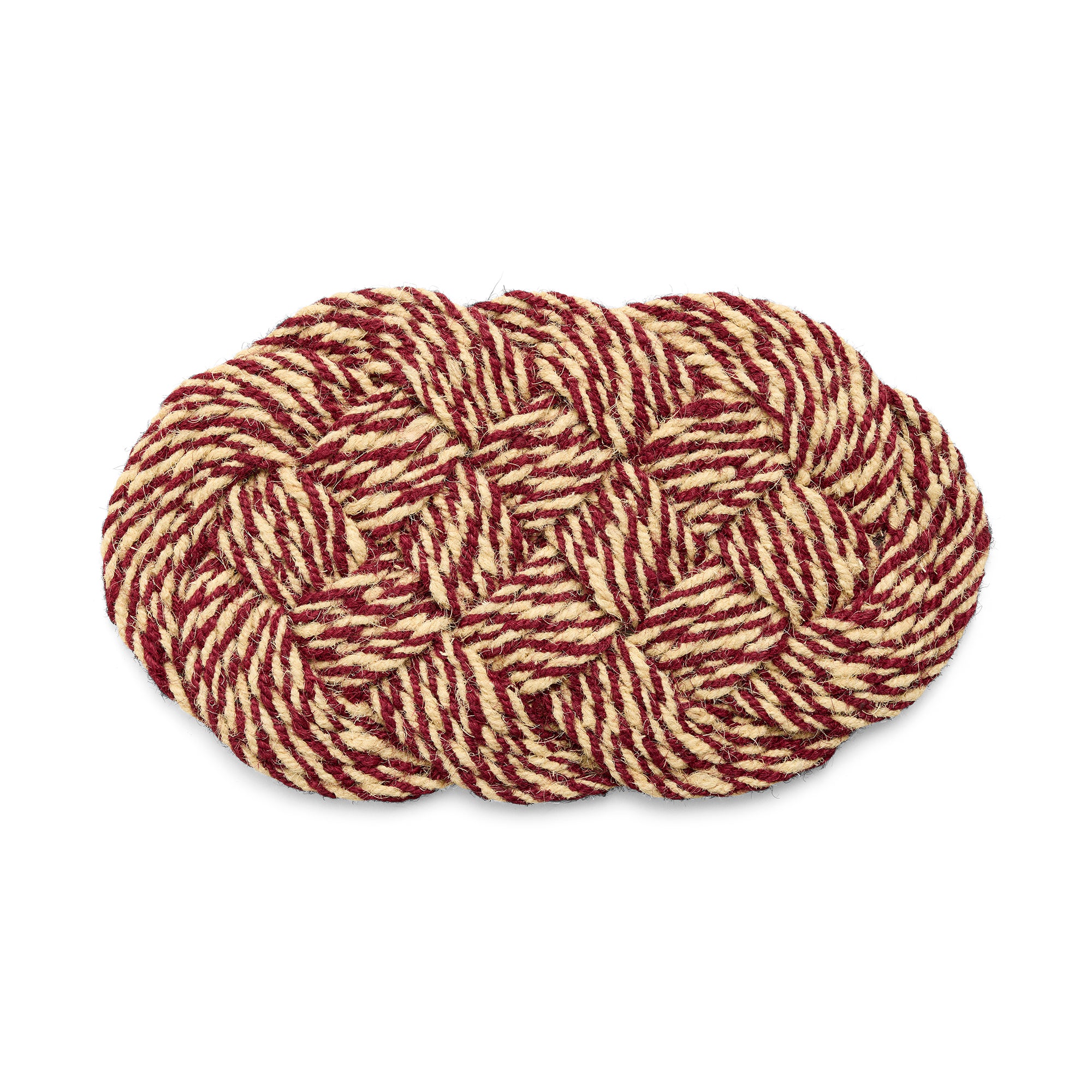 HAY - Coco Fußmatte | bordeaux/off-white