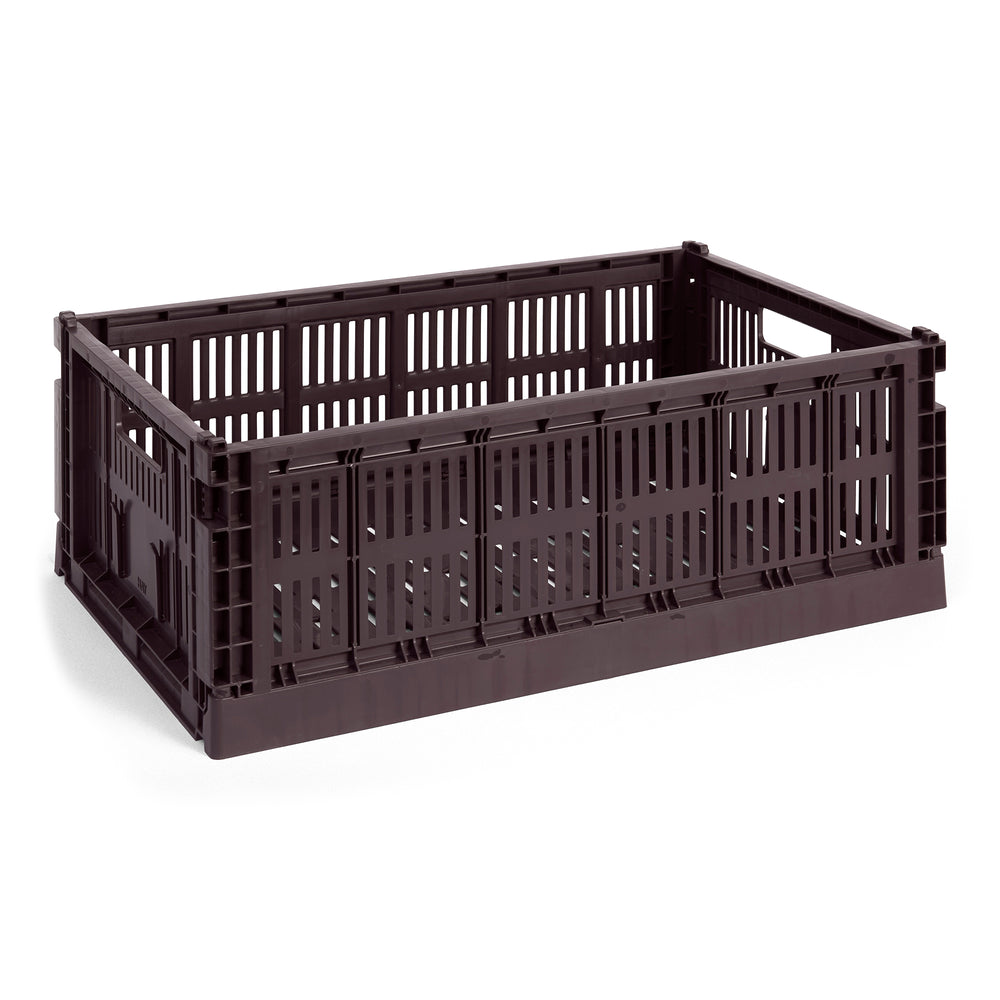 HAY - Colour Crate Korb L recycled | Single / L / bordeaux