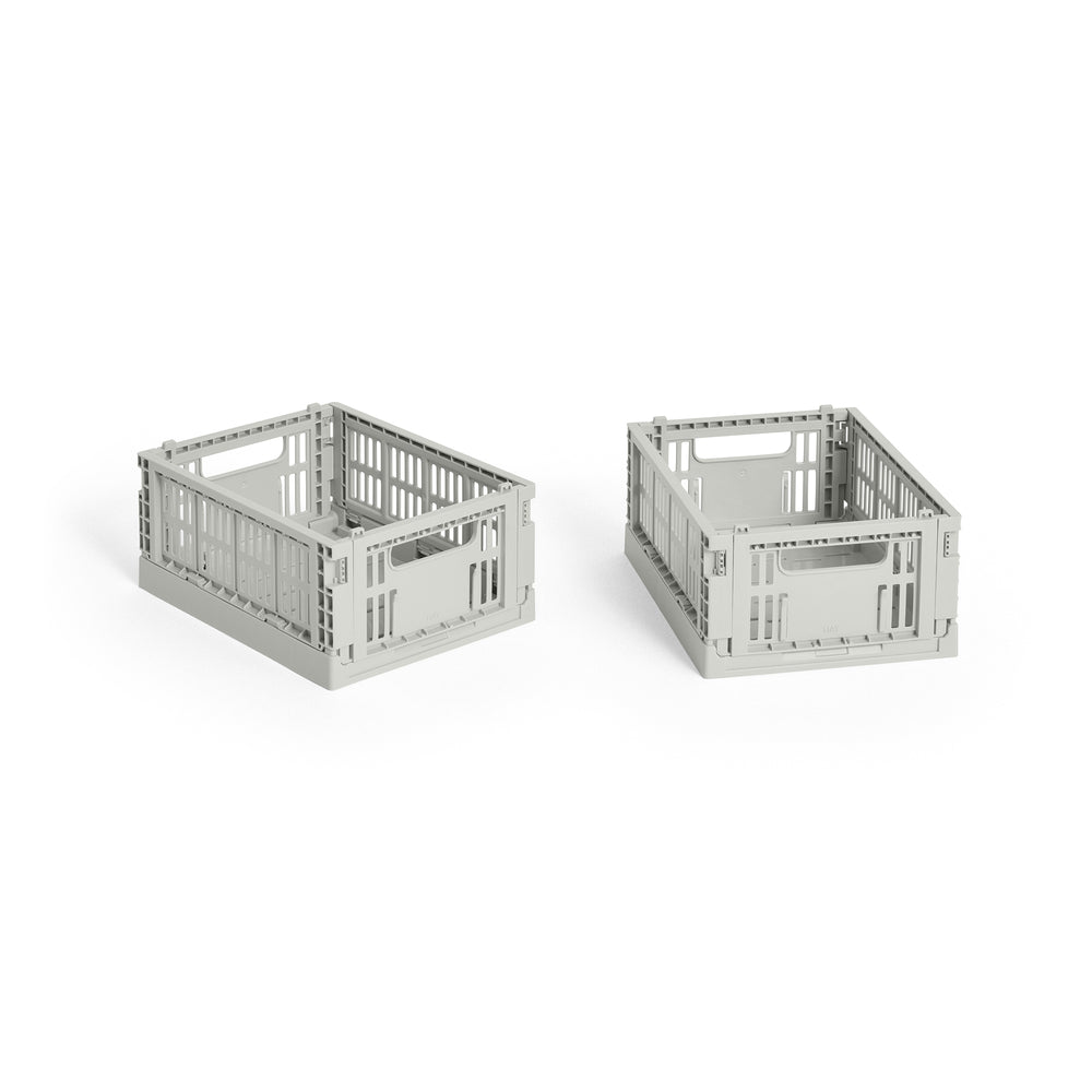 HAY - Colour Crate Korb Mini recycled | grey