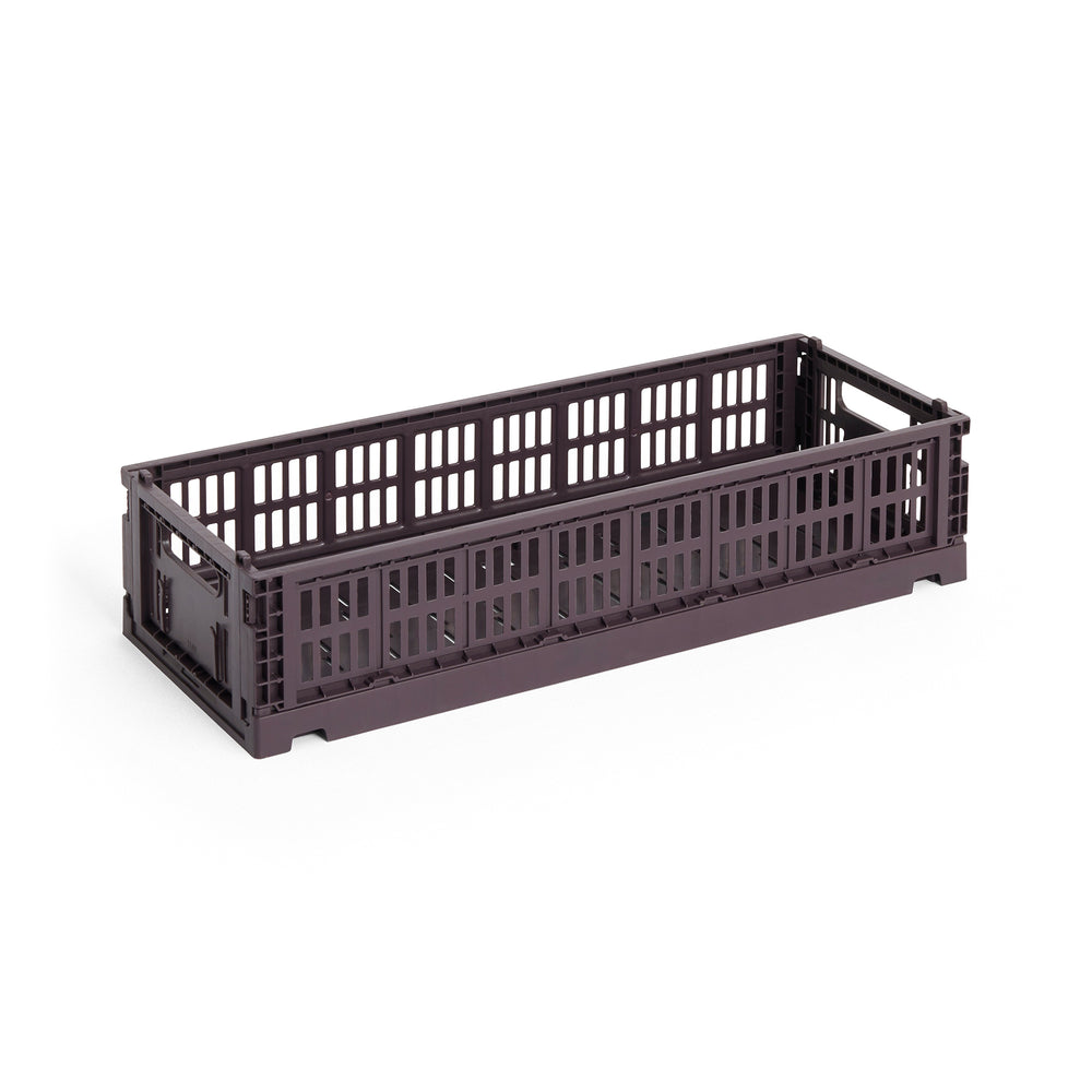 HAY - Colour Crate Korb Mini Oblong | bordeaux