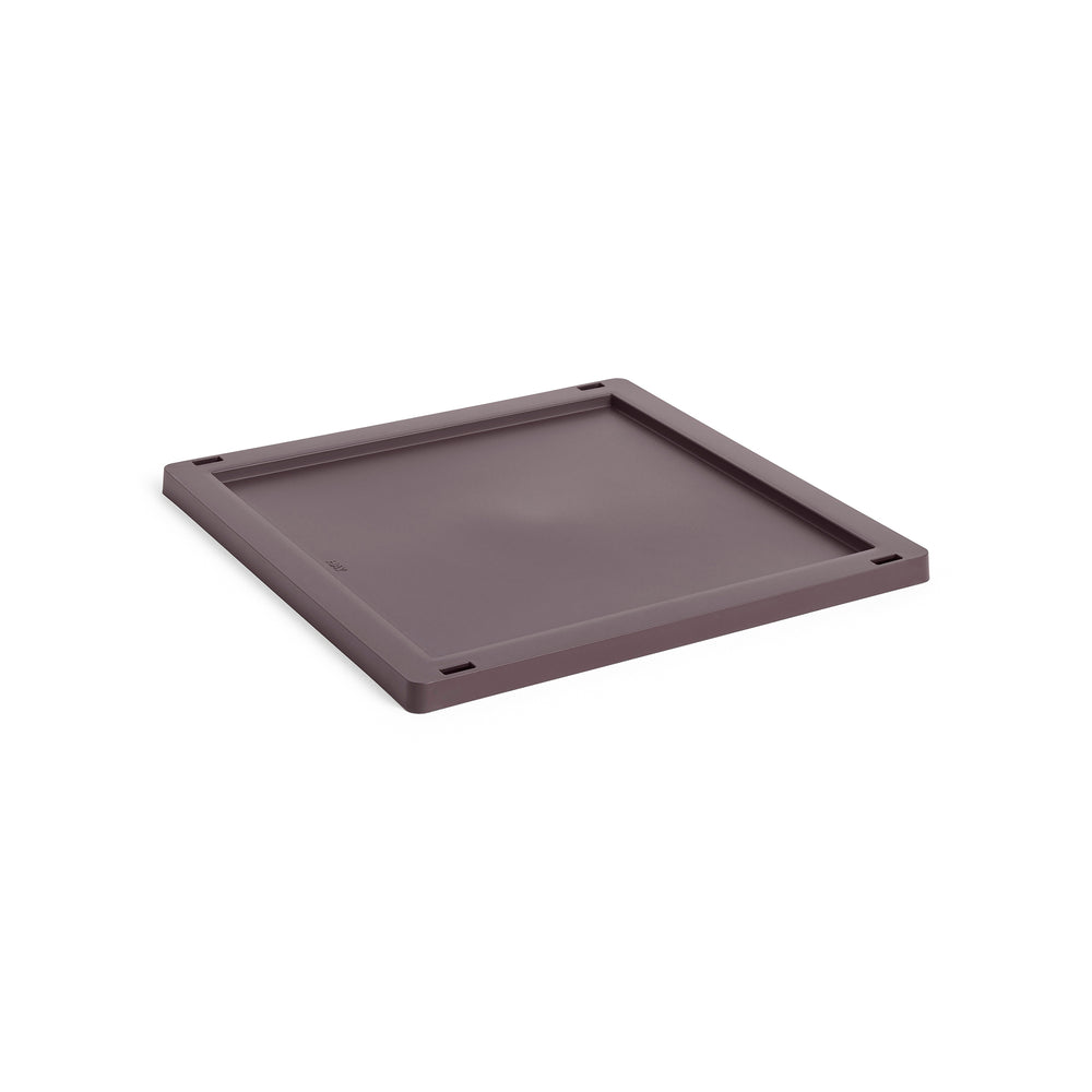 HAY - Deckel für Colour Crate Square Korb | Kunststoff / M / bordeaux