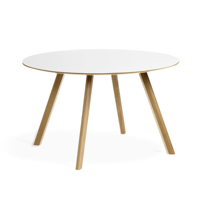 HAY - Copenhague CPH25 Esstisch (rund) | Ø 120 cm / Laminat weiß