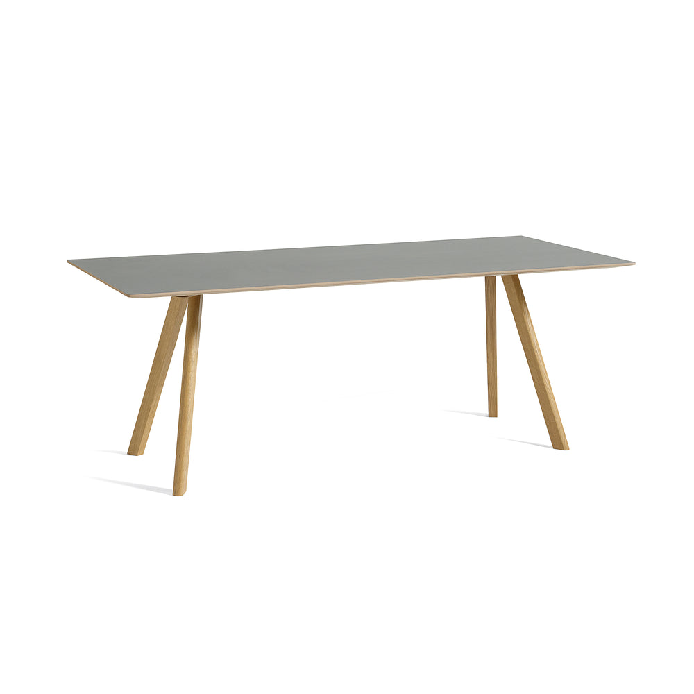 HAY - Copenhague CPH30 Esstisch | 200 x 90 cm / grau / Eiche lackiert