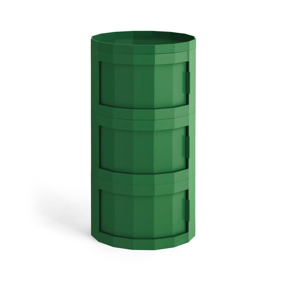 HAY - Facet Cabinet mit Füßen und Rollen | 30 cm / spinach green