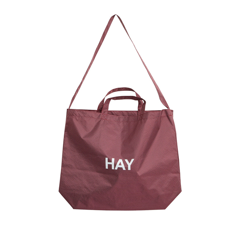 HAY - Grid Crossover Bag | burgundy