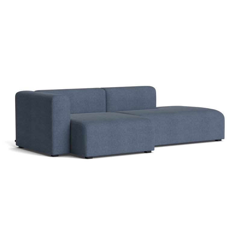 HAY - Mags Sofa 2,5-Sitzer | Turf blue grey / Armlehne links / Kombination 3