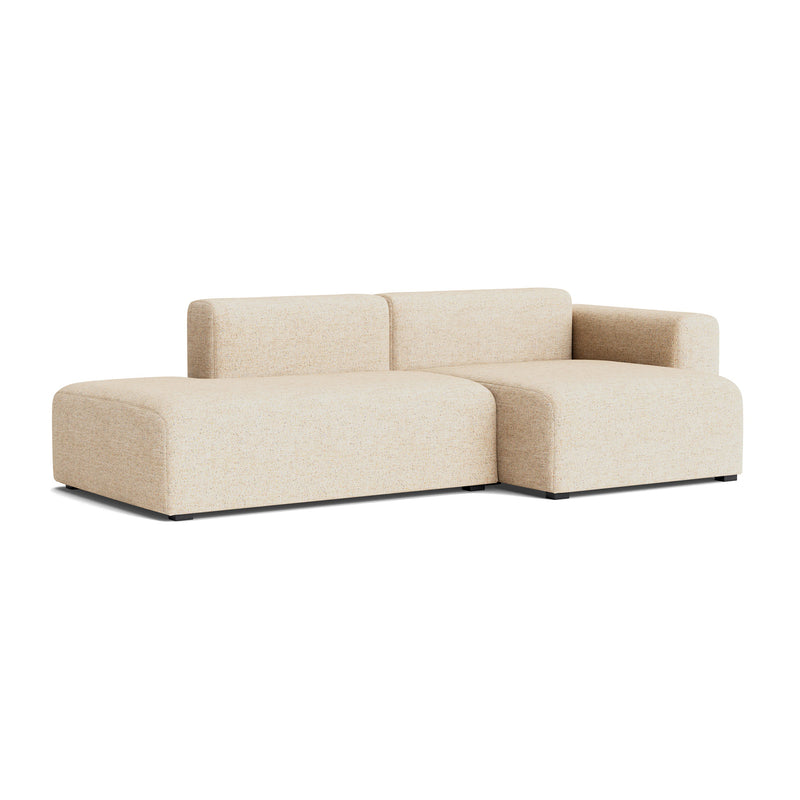 HAY - Mags Sofa 2,5-Sitzer mit niedriger Armlehne | Bolgheri beige (LGG60) / Armlehne rechts / Kombination 3