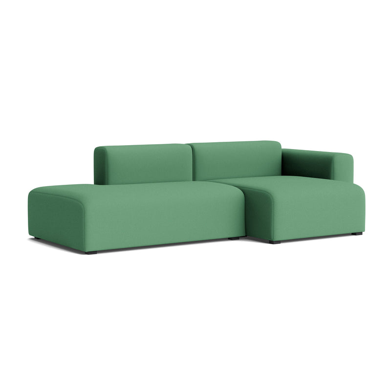 HAY - Mags Sofa 2,5-Sitzer mit niedriger Armlehne | Steelcut  grün (932) / Armlehne rechts / Kombination 3
