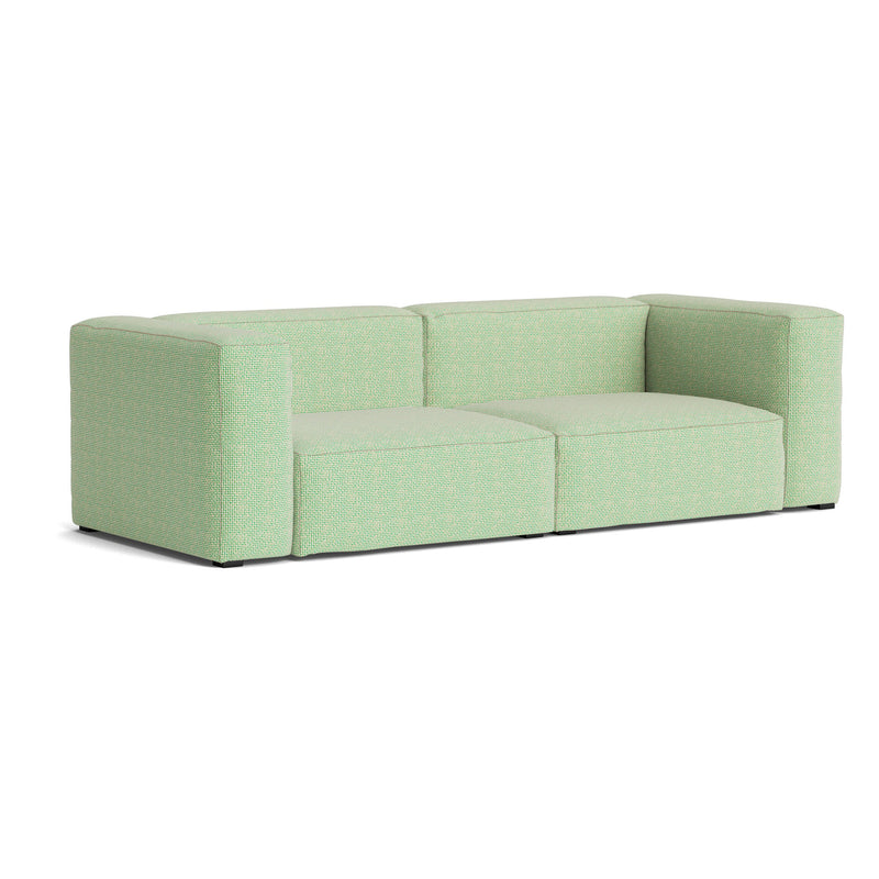 HAY - Mags Soft Sofa 2,5-Sitzer | Tartaglia green white (989) / Armlehne beidseitig / Kombination 1