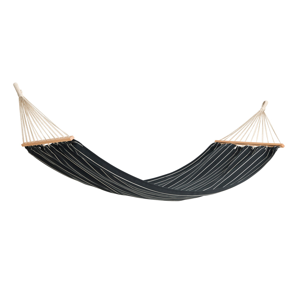 HAY - Outdoor Market Hängematte | black with beige stripe