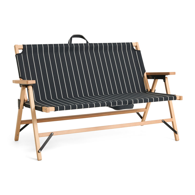 HAY - Outdoor Market Klappsofa | black with beige stripe