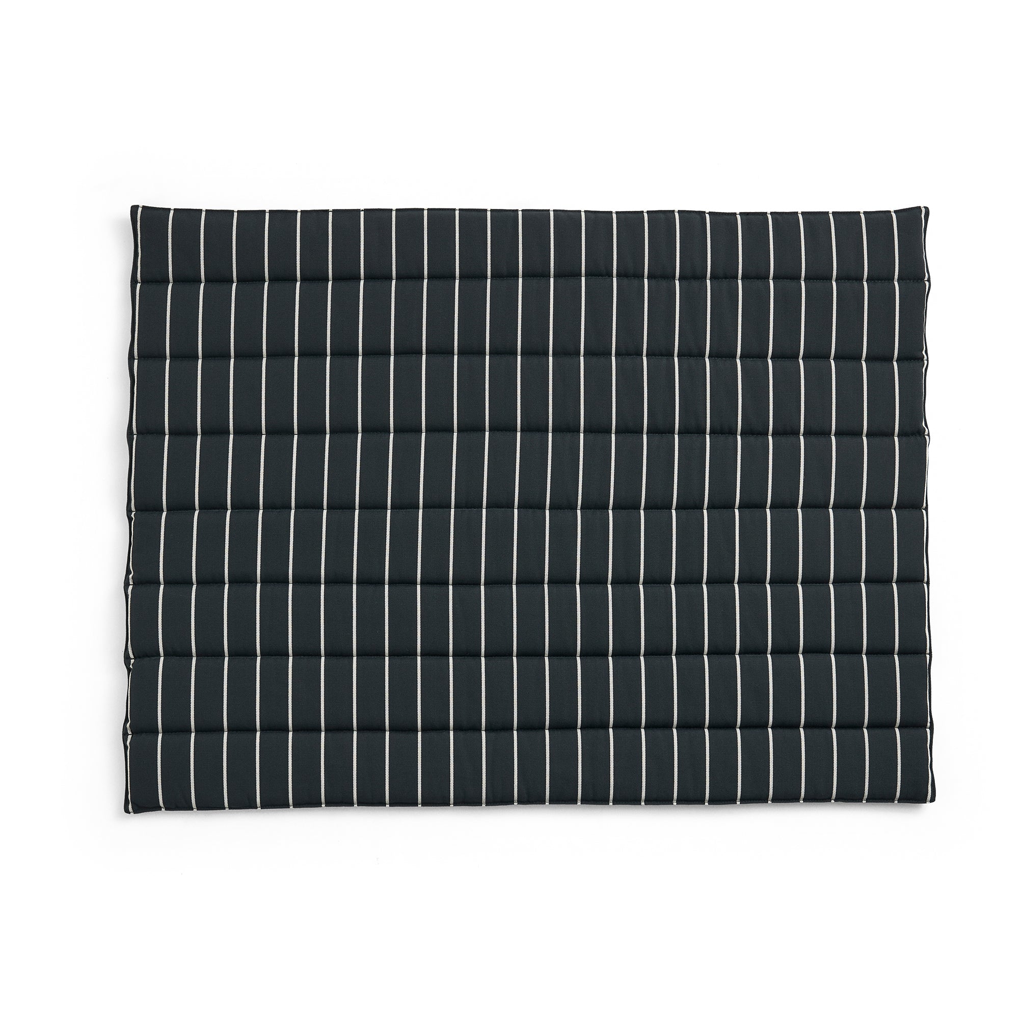 HAY - Outdoor Market Sofasitzkissen | black with beige stripe