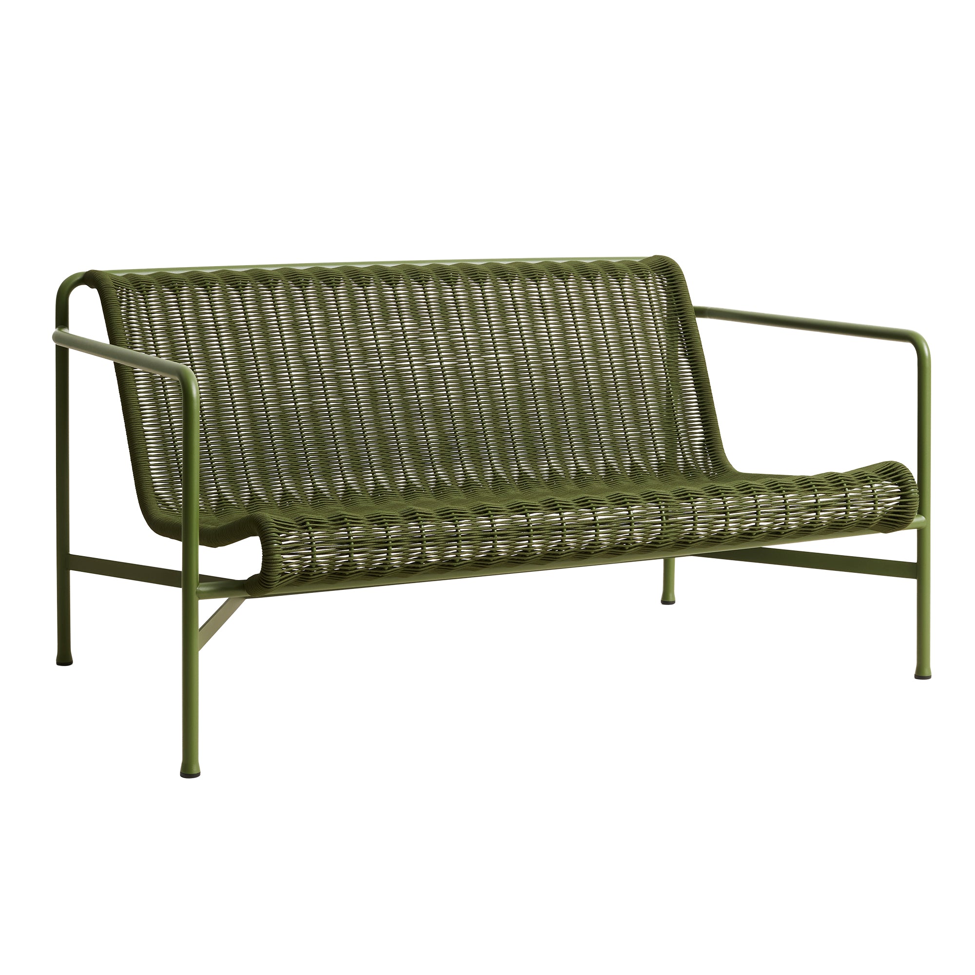 HAY - Palissade Cord Lounge Sofa | olivgrün