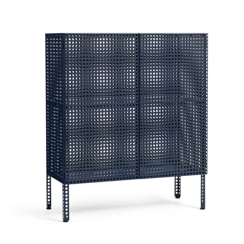 HAY - Perforated Cabinet | medium / steel blue