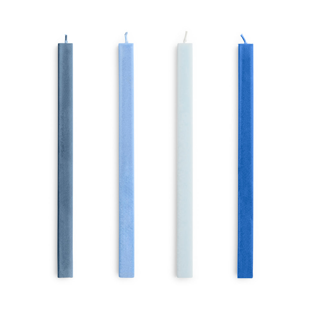 HAY - Square Stabkerzen | blue/bordeaux