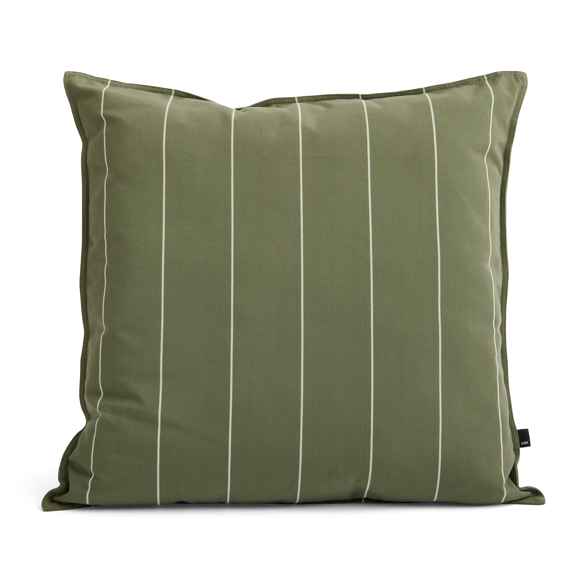 HAY - Terrazza Outdoor Kissen | 60 x 60 cm / olive narrow stripe