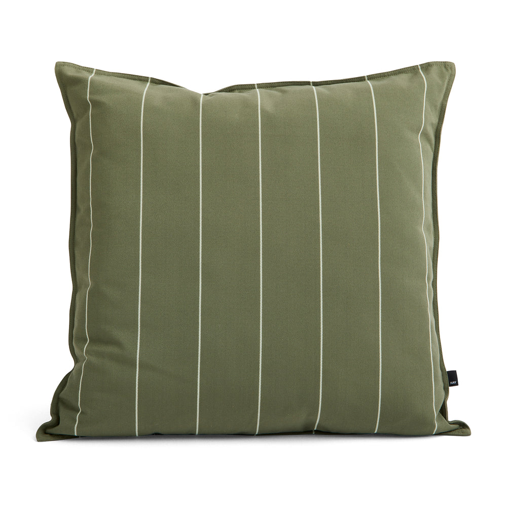 HAY - Terrazza Outdoor Kissen | 60 x 60 cm / olive narrow stripe