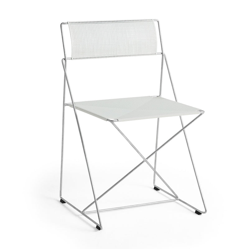 HAY - X-Line Stuhl Outdoor | chalk white / feuerverzinkt