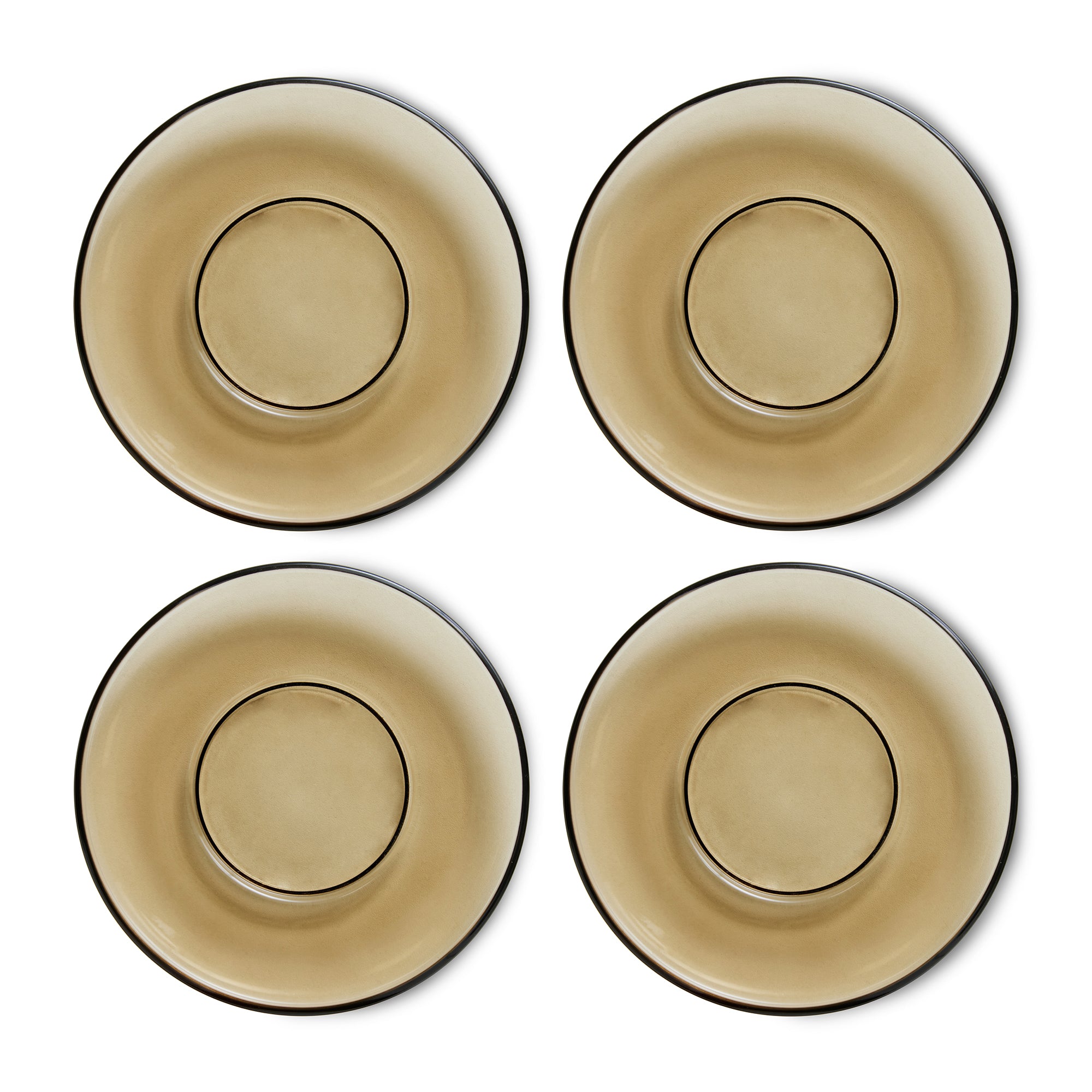 HKliving - 70's Untertassen | mud brown