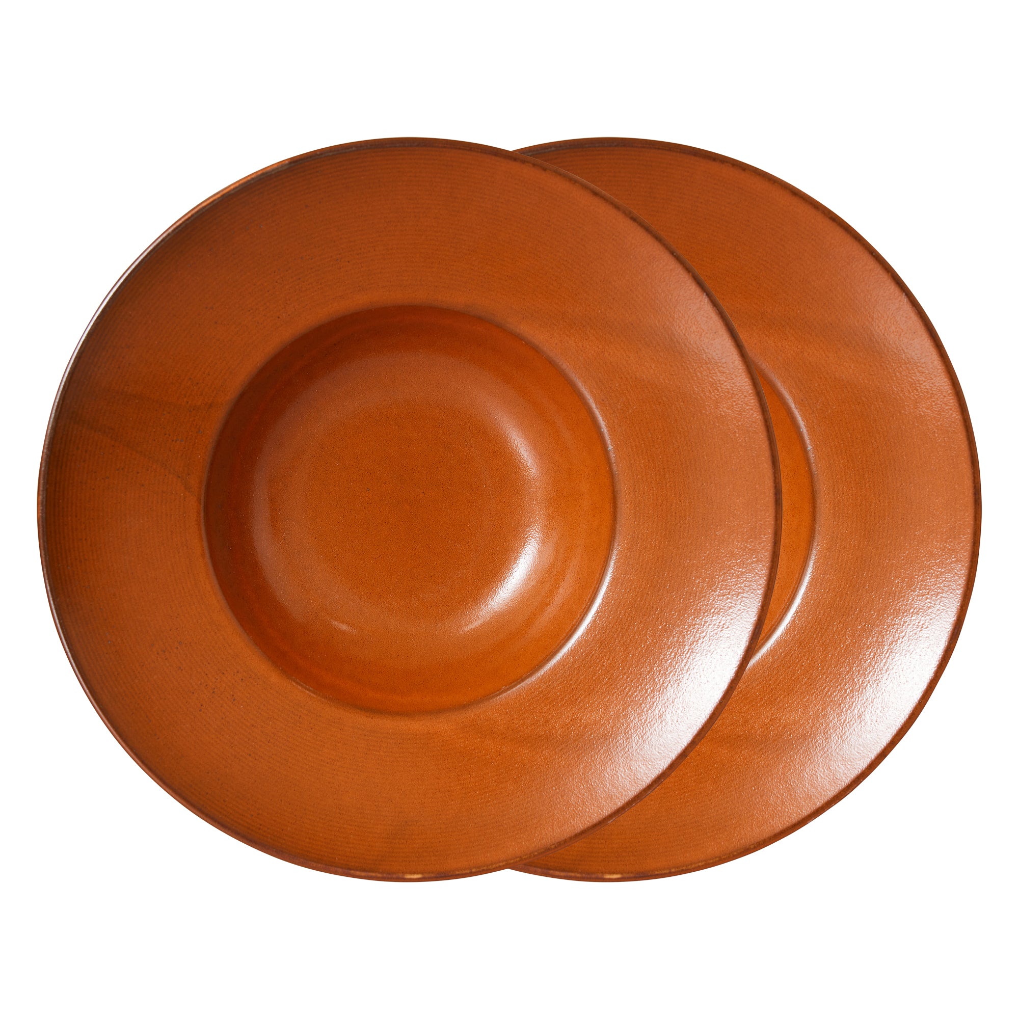 HKliving - Chef Ceramics Pasta Teller (2er-Set) | burned orange