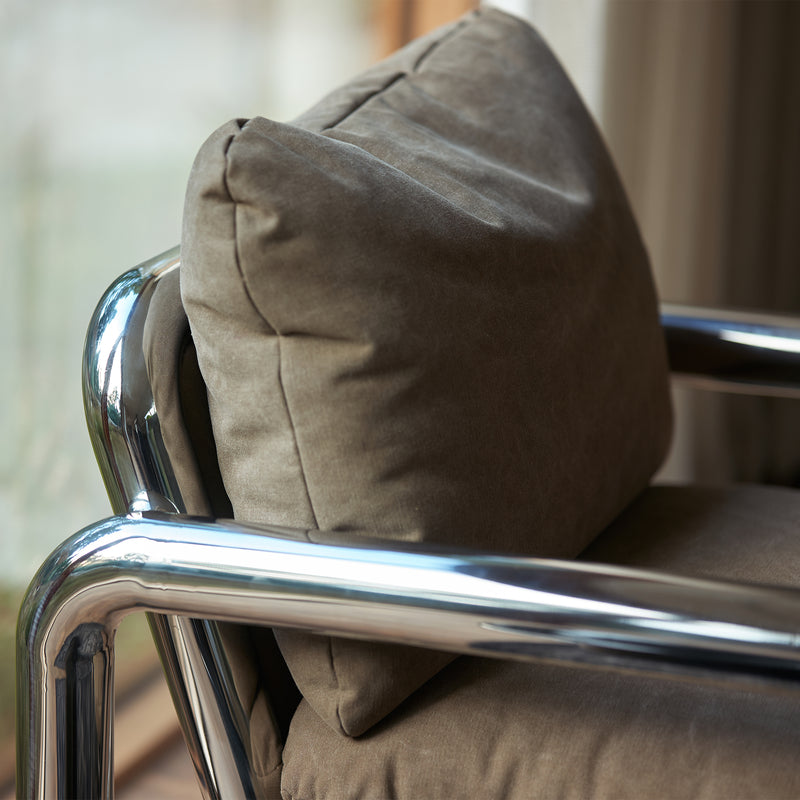 HKliving - Chrom- Loungesessel
