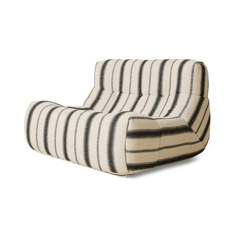 HKliving - Lazy Lounge Chair Outdoor | chalkstripe