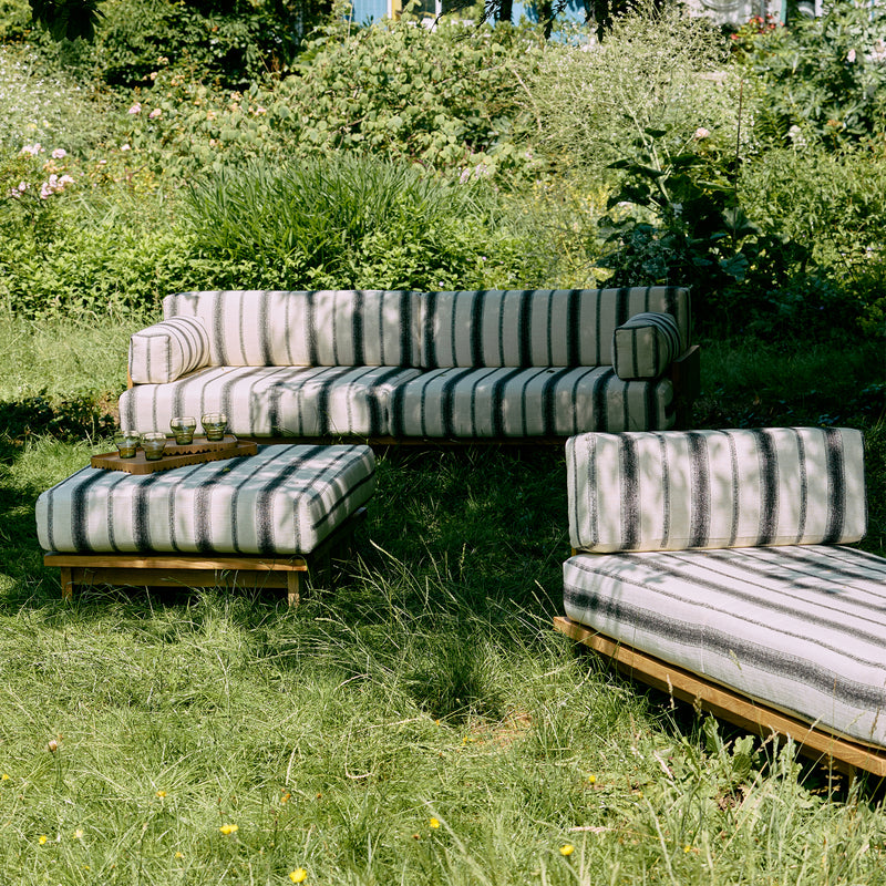 HKliving - Outdoor Teak Lounge-Sofa