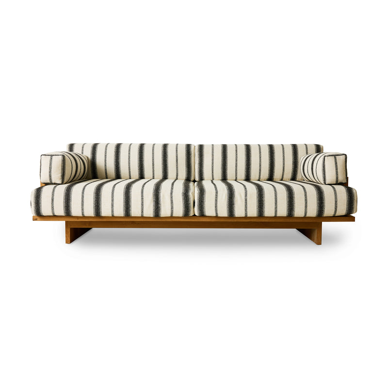 HKliving - Outdoor Teak Lounge-Sofa | chalkstripe