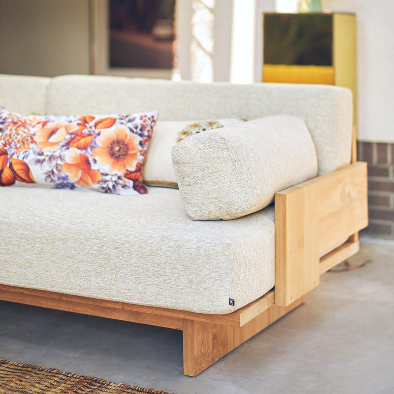 HKliving - Outdoor Teak Lounge-Sofa