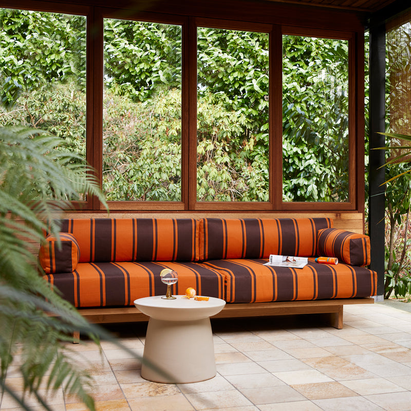 HKliving - Outdoor Teak Lounge-Sofa