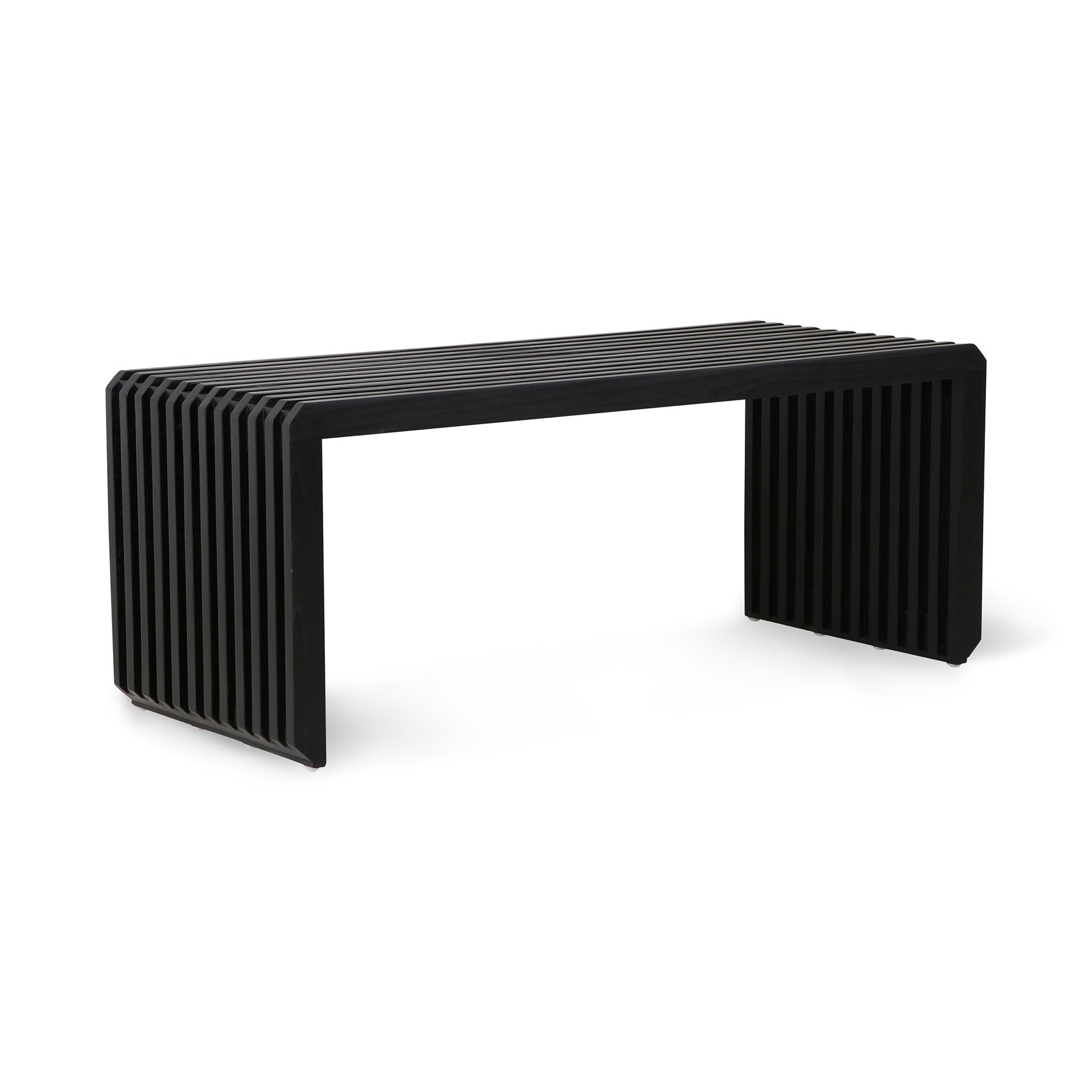 HKliving - Slatted Bank | 96 cm / Schwarz