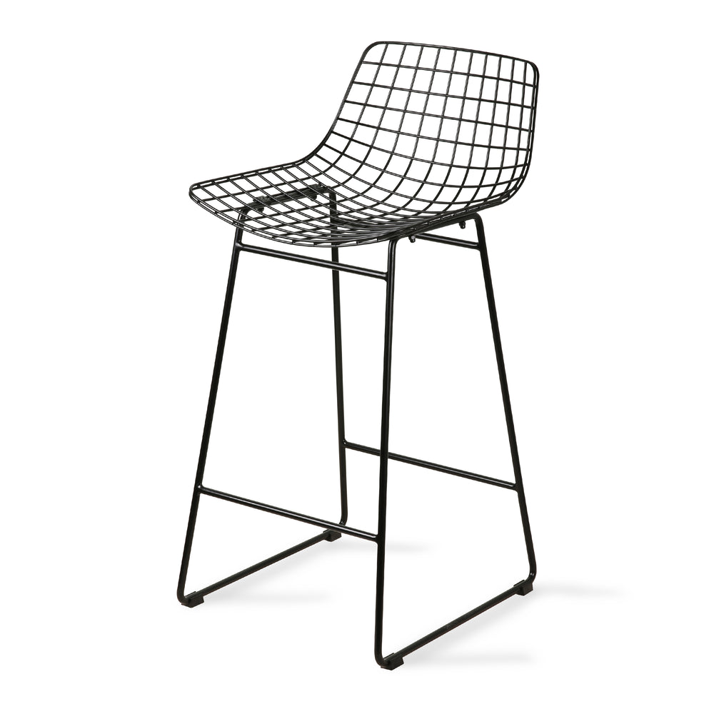 HKliving - Wire Barstuhl | schwarz