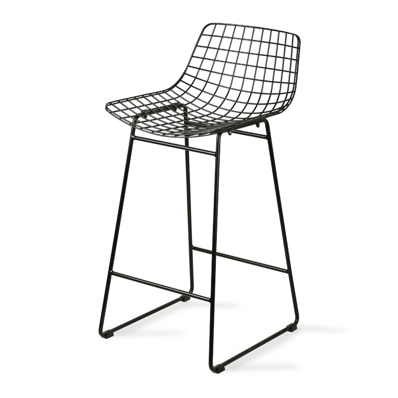 HKliving - Wire Barstuhl | schwarz