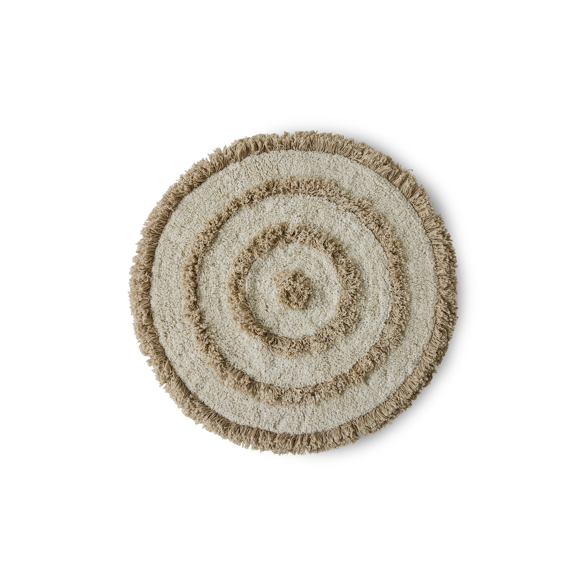HKliving - runde Badezimmermatte | Ø 80 cm / cream