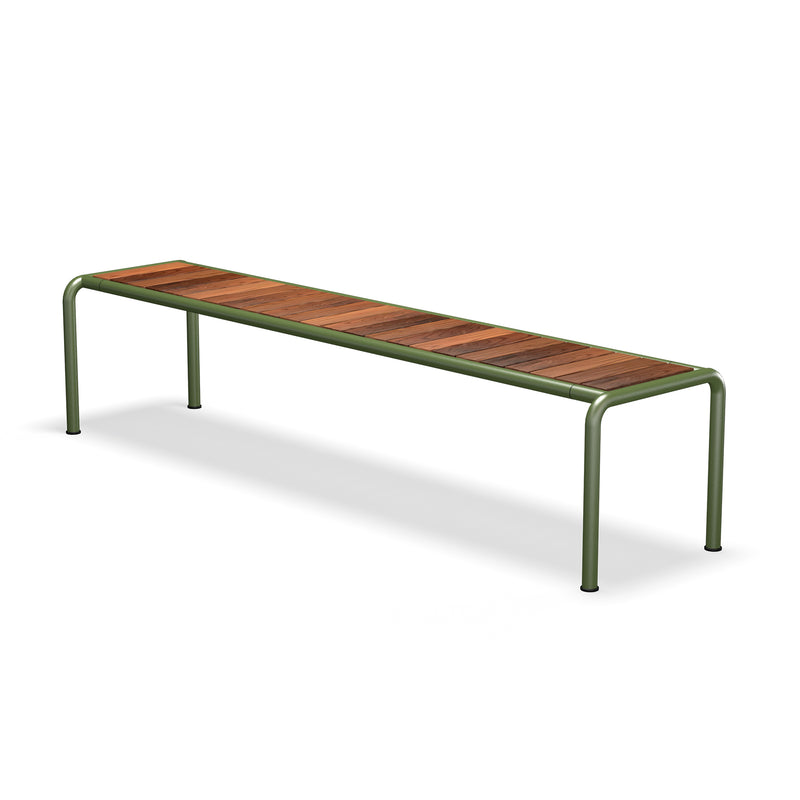 HOUE - AVANTI Gartenbank | lang / Esche/olivgrün