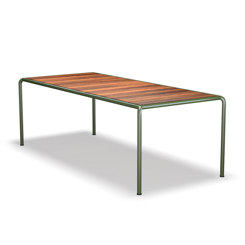 HOUE - AVANTI Outdoor Esstisch | 222 x 98 cm / Esche/olivgrün