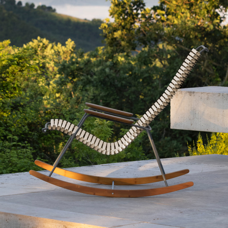 HOUE - CLICK Outdoor Rocking Schaukelstuhl | beige