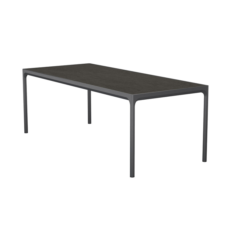 HOUE - FOUR Outdoor Tisch | 210 x 90 cm / dunkelgrau/graphit