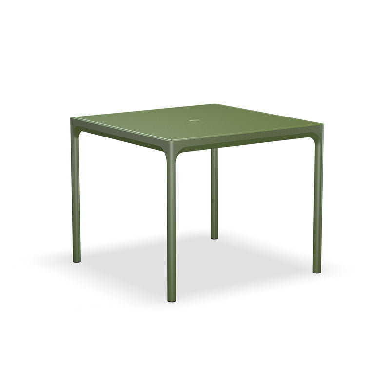 HOUE - FOUR Outdoor Tisch mit Sonnenschirmloch | olivgrün