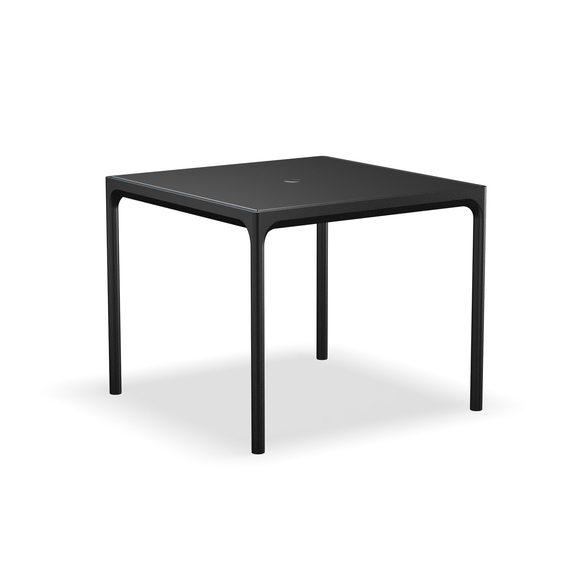 HOUE - FOUR Outdoor Tisch mit Sonnenschirmloch | schwarz