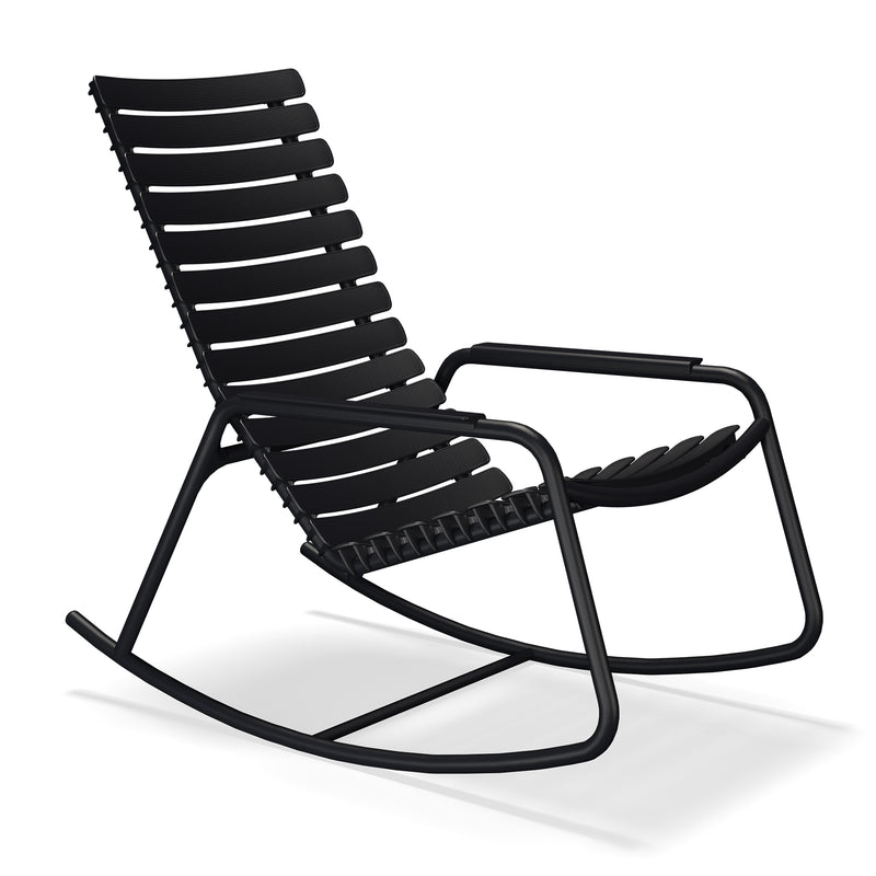 HOUE - ReCLIPS Outdoor Schaukelstuhl | schwarz