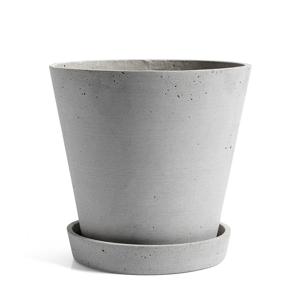 HAY - Blumentopf mit Untersetzer | XL / grau