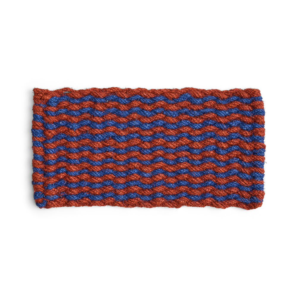 HAY - Coco Fußmatte | brown and navy