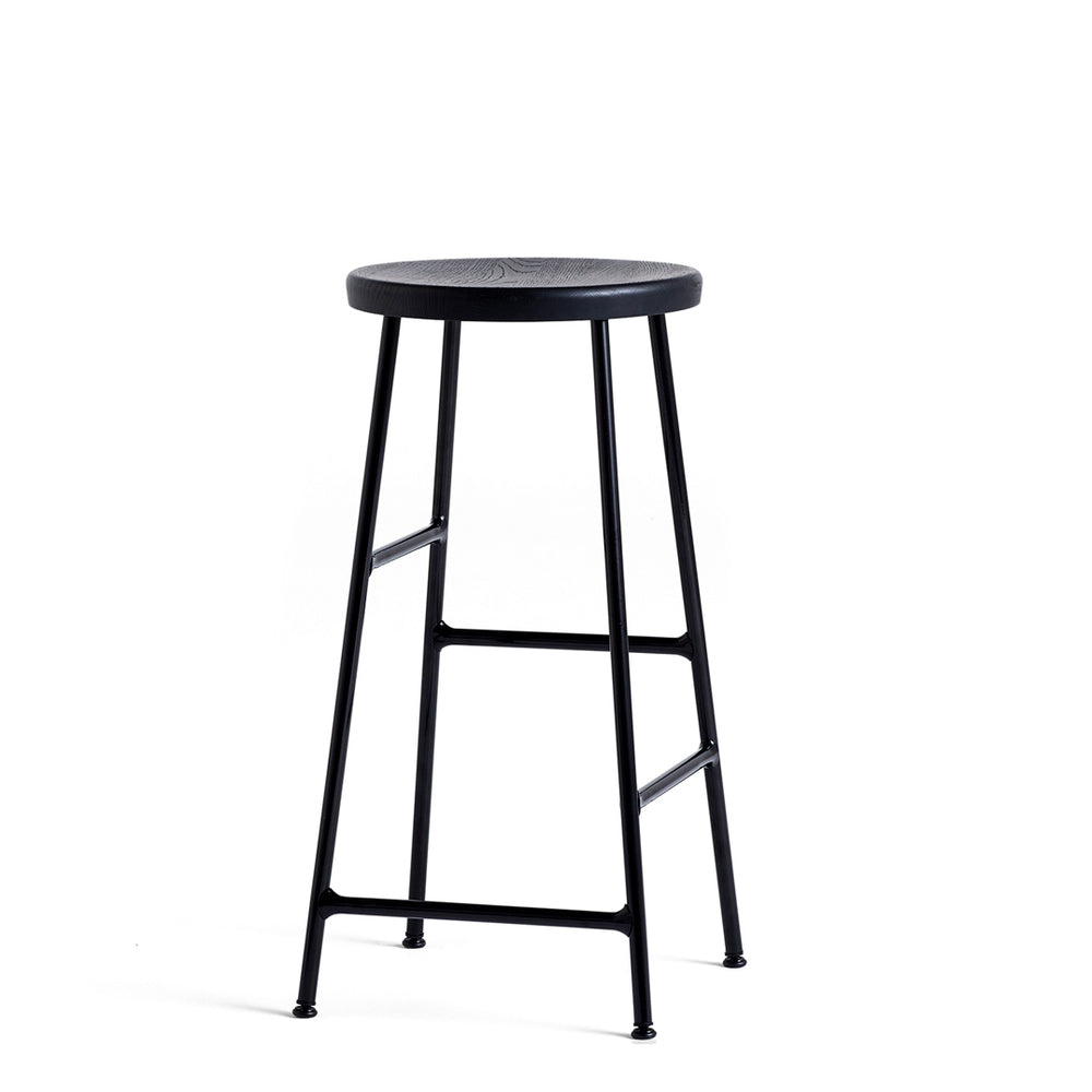 HAY - Cornet Barhocker | H 65 cm / Eiche schwarz / pulverbeschichtet soft black