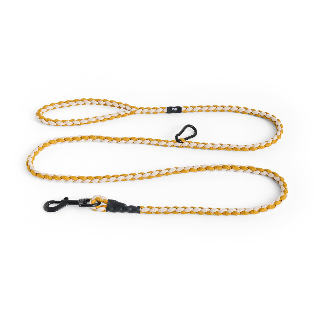 HAY - Dogs Hundeleine | verstellbar / off-white/ochre