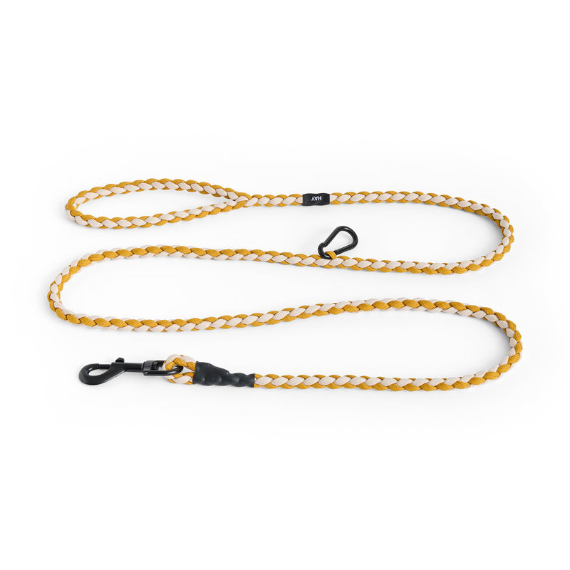HAY - Dogs Hundeleine | verstellbar / off-white/ochre