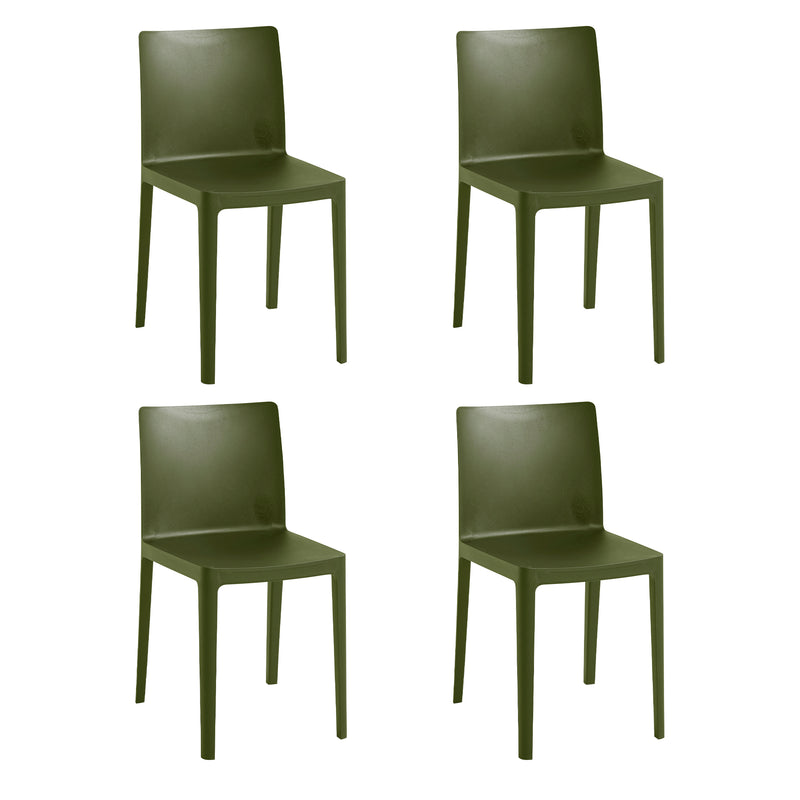 HAY - Élémentaire Chair Set | 4er-Set / olive