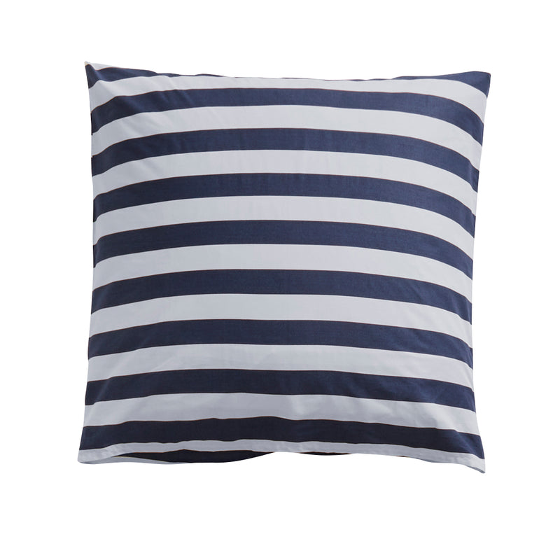 HAY - Été Kopfkissenbezug | 80 x 80 cm / midnight blue/light grey